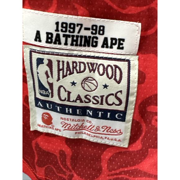 Mitchell Ness Chicago Bulls Bape Jersey NWT Size XXL - Picture 4 of 5